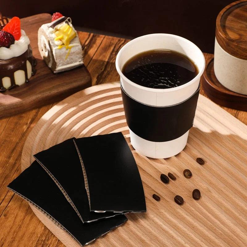 Customized productWholesale Custom Disposable Paper Coffee Cup Sleeves Recyclable Kraft Coffee Cup Sleeve - allin1packaging