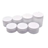 White Frost PET Plastic Cream Jars - allin1packaging