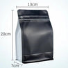 100PCS Half a Pound Coffee Bean Bags Block Bottom 250g Coffee Bag with Valve 8oz Whey Protein Powder Packaging Pouches - allin1packaging