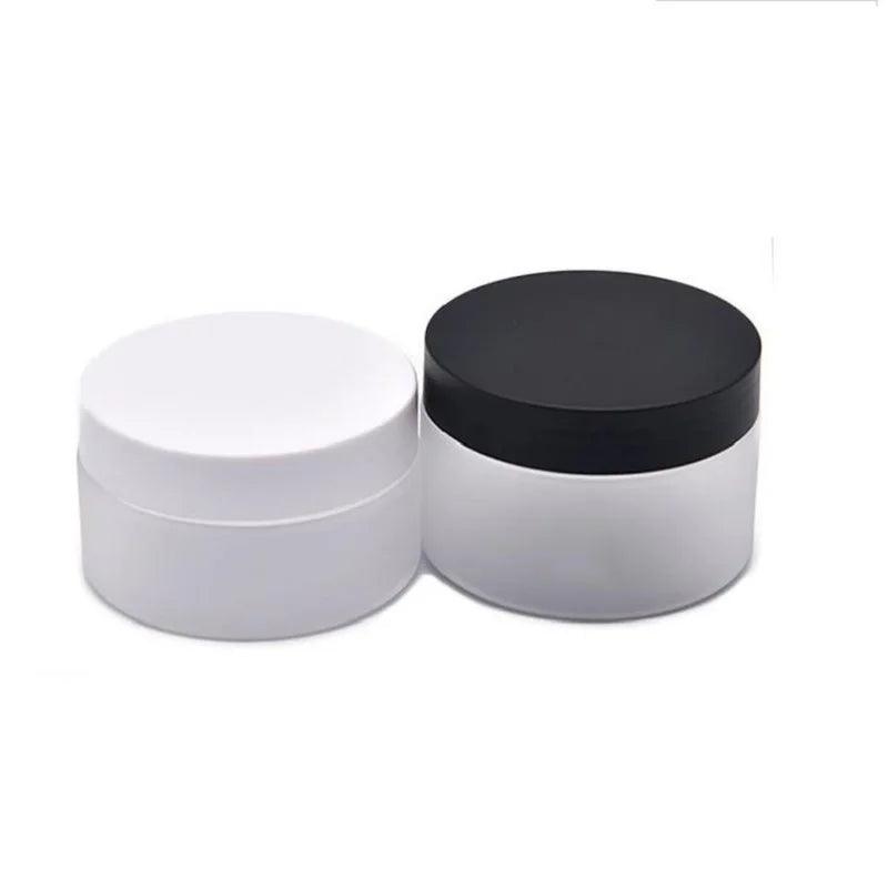 White Frost PET Plastic Cream Jars - allin1packaging